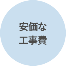 安価な工事費